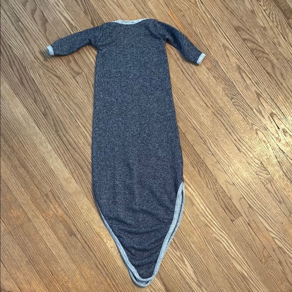 Candy Kids Designs Cozy Gray/Blue Baby Pajama Nightgown - Picture 7 of 7